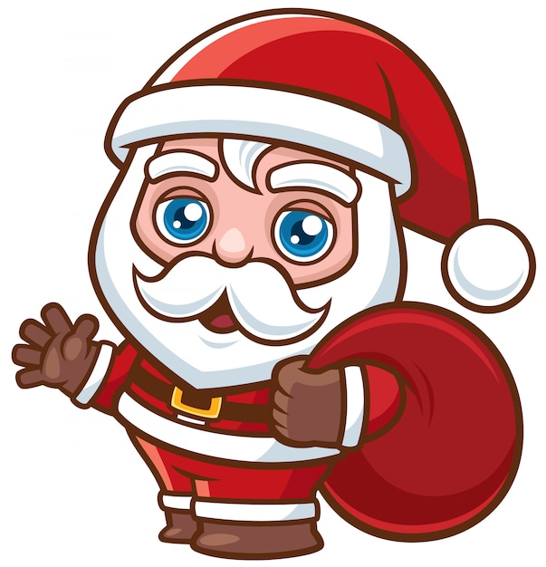 Dibujos animados de santa claus