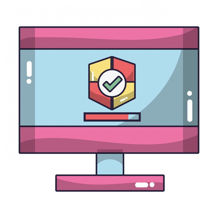 Vector dibujos animados de tecnología informática