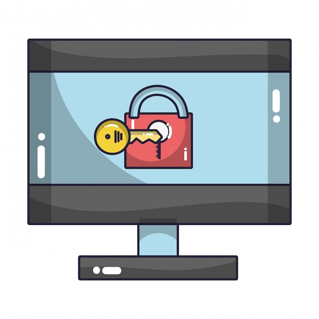 Dibujos animados de tecnología informática
