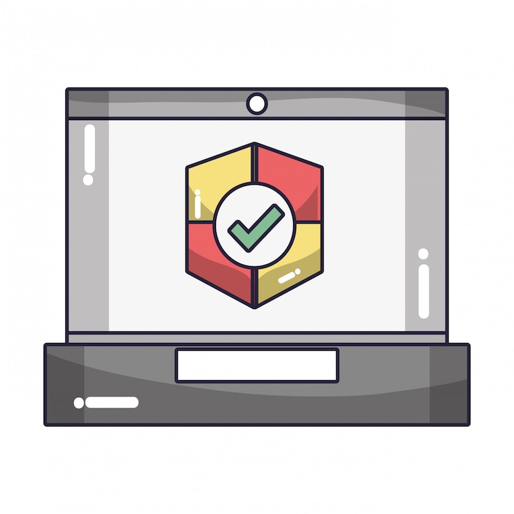 Vector dibujos animados de tecnología informática