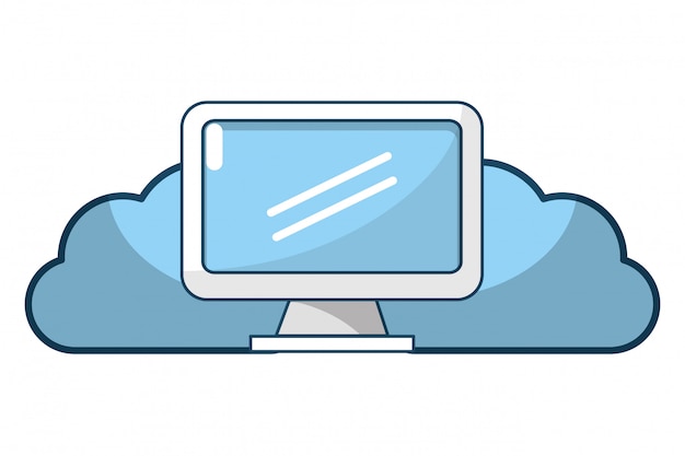 Dibujos animados de tecnología web cloud | Vector Premium Dibujos animados de tecnología web cloud | Vector Premium