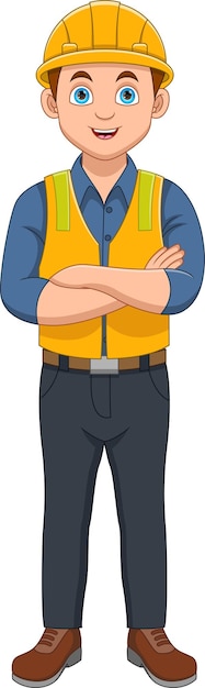 dibujos animados de trabajadores de la construcción