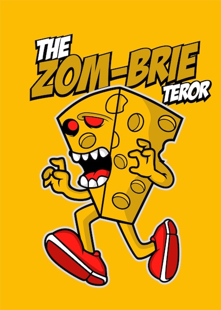 Dibujos animados del zombi de brie