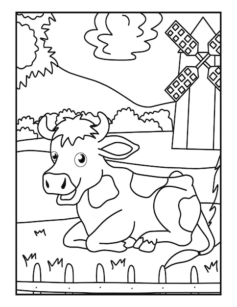 Dibujos de animales de la granja para colorear