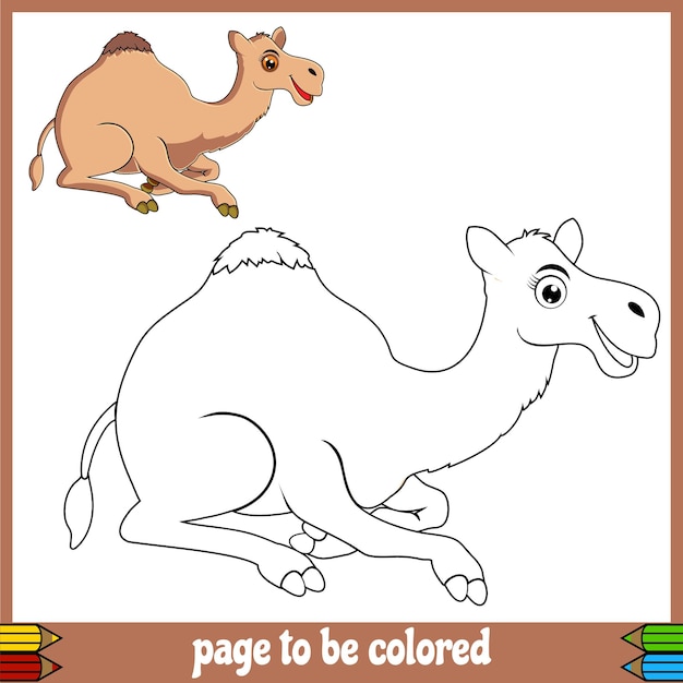 Dibujos de camellos para colorear