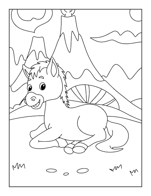 Dibujos Para Colorear De Caballos Imprimibles Para Niños