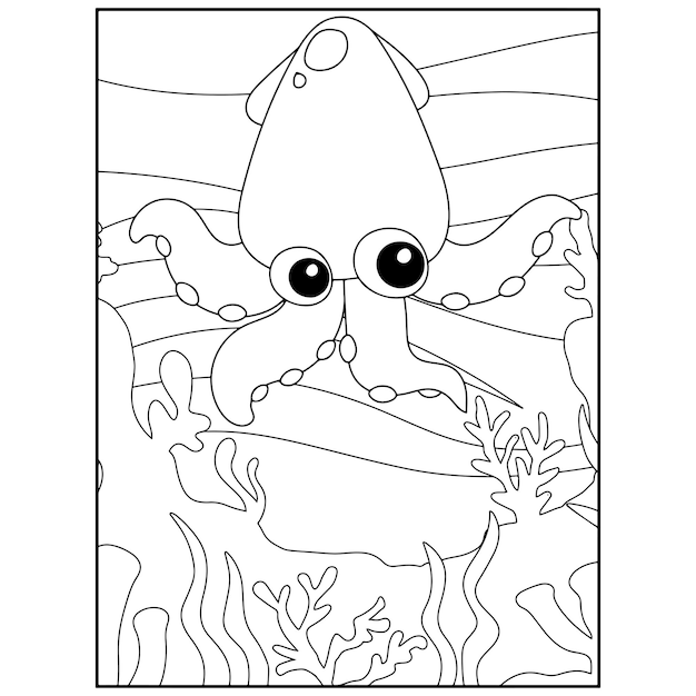 Dibujos para colorear de pascua para niños Vector Premium