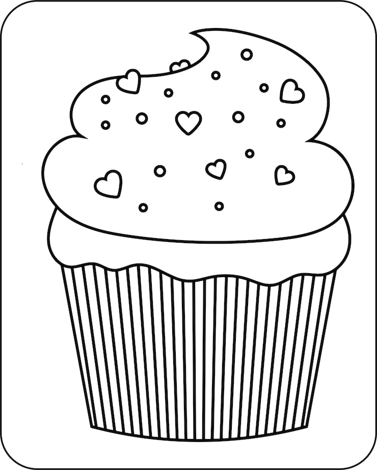 Dibujos para colorear Postres para niños