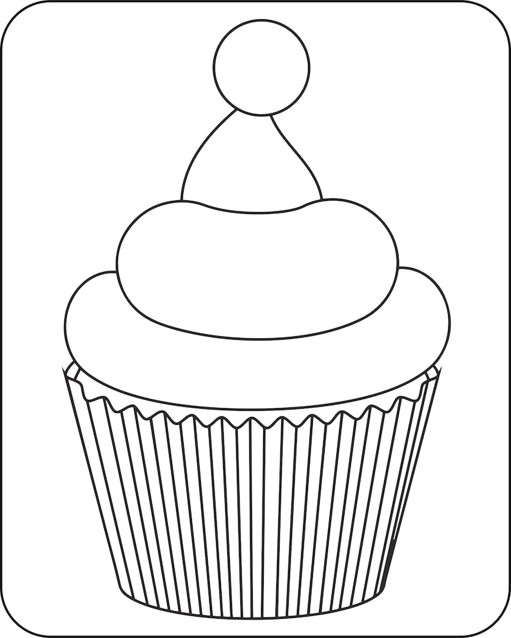 Dibujos para colorear Postres para niños