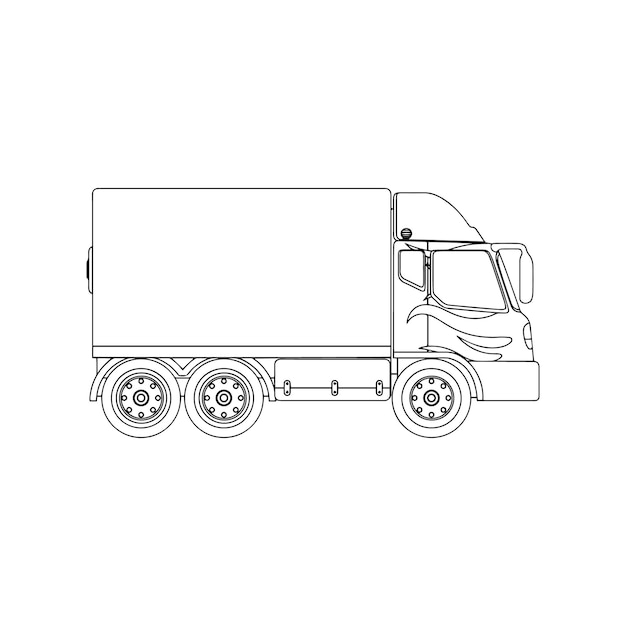 Dibujos para colorear de vehículos pesados y maquinaria para niños camiones