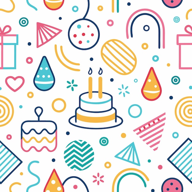dibujos coloridos de cumpleaños