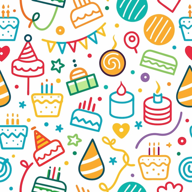 dibujos coloridos de cumpleaños