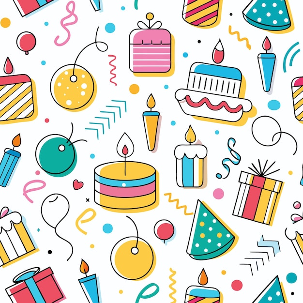 dibujos coloridos de cumpleaños