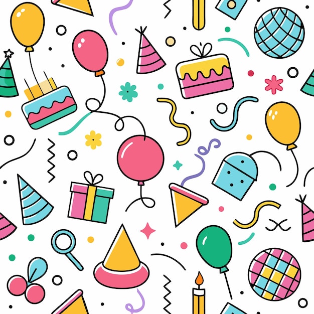 dibujos coloridos con temas de cumpleaños