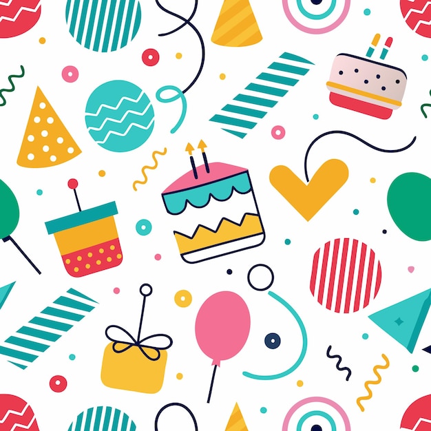 dibujos coloridos con temas de cumpleaños