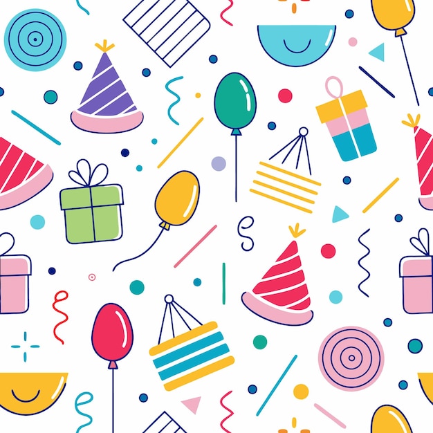 dibujos coloridos con temas de cumpleaños