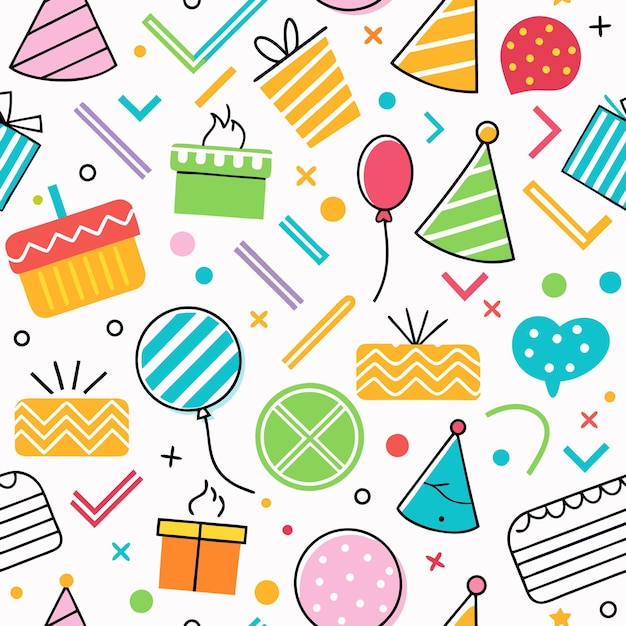 dibujos coloridos con temas de cumpleaños