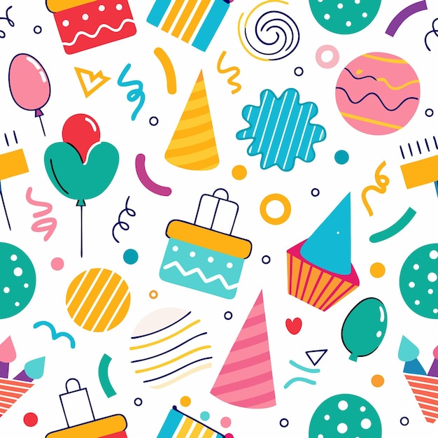 dibujos coloridos con temas de cumpleaños