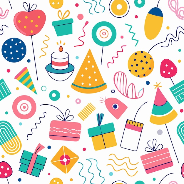 dibujos coloridos con temas de cumpleaños