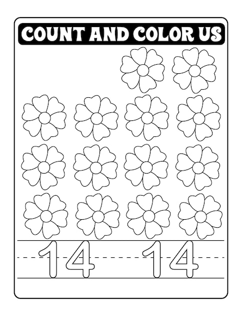 dibujos de contar y numerar para colorear