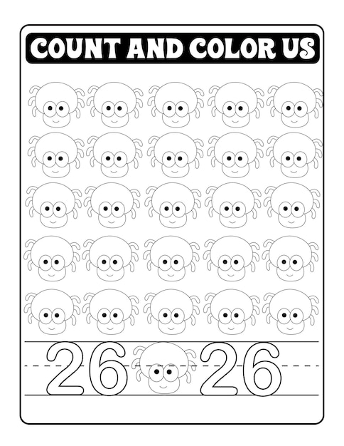 dibujos de contar y numerar para colorear
