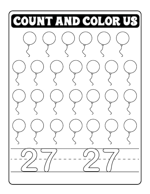 dibujos de contar y numerar para colorear