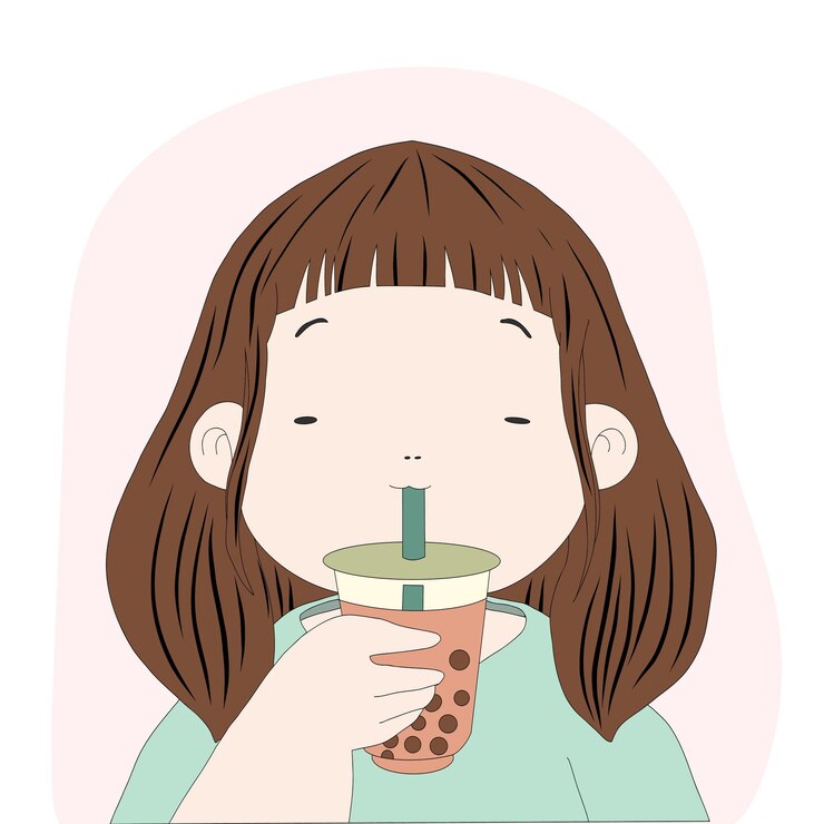 Vector los dibujos de dibujos animados baby girl version8