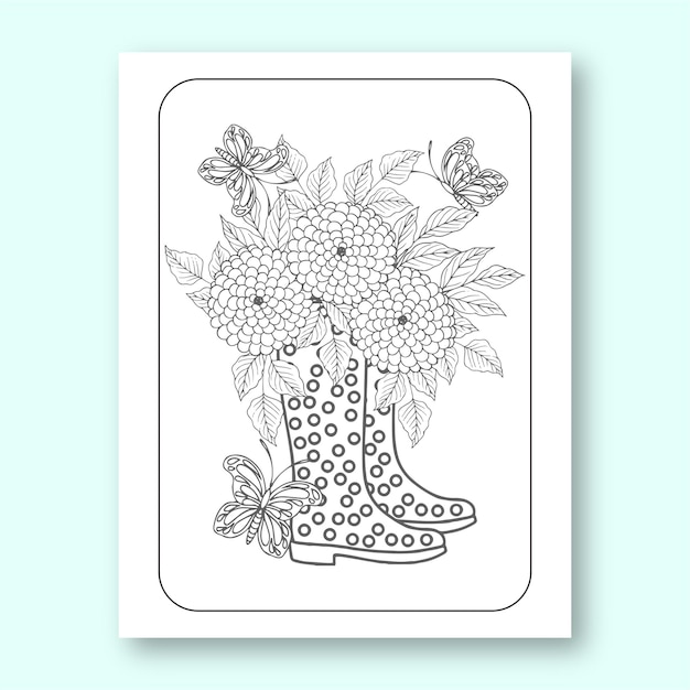 Dibujos florales para colorear para adultos y niños