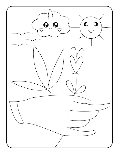 dibujos de flores para colorear para niños