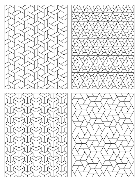 Dibujos de formas geométricas para colorear para adultos