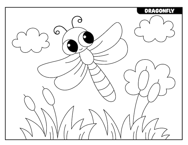 Dibujos de insectos para colorear para niños