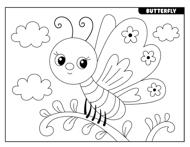 Dibujos de insectos para colorear para niños