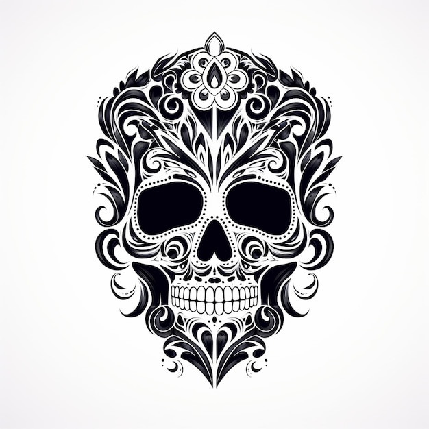 Dibujos lindos en la mano cráneo de rana cráneo de logotipo diseño cráneo de demonio logotipo brutal