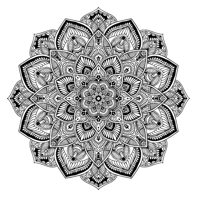 Dibujos de mandalas, terapia oriental.