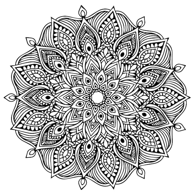 Vector dibujos de mandalas