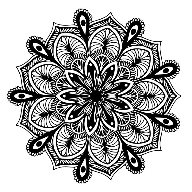 Vector dibujos de mandalas