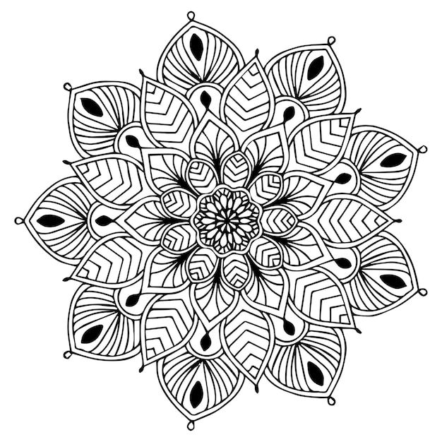 Vector dibujos de mandalas