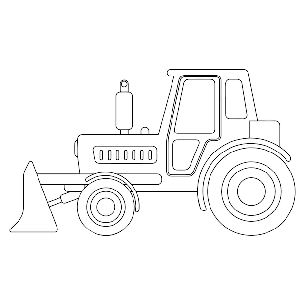 Dibujos de máquinas de construcción para colorear para niños Dibujos de vehículos para colorear