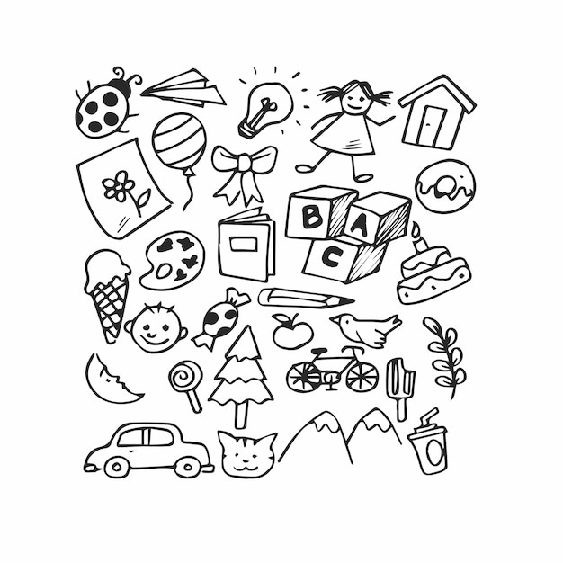 Los dibujos de los niños son lindos.