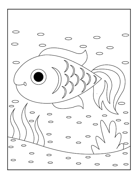 Dibujos de peces para colorear para niños