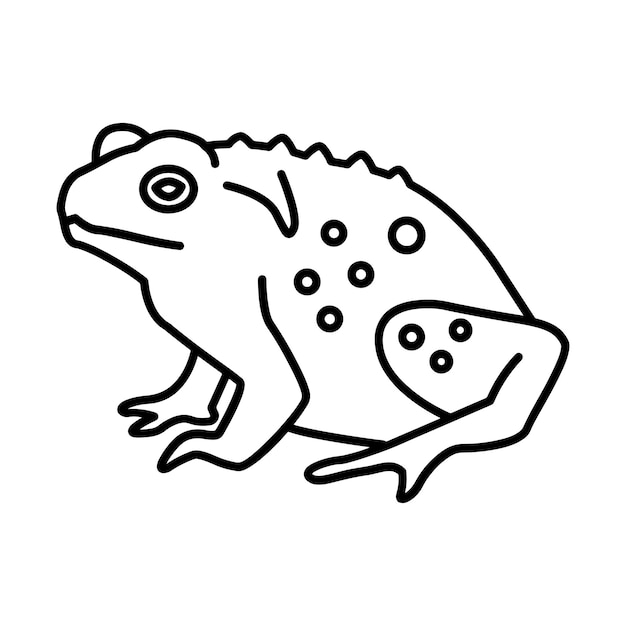 Dibujos de ranas para colorear para niños | Vector Premium