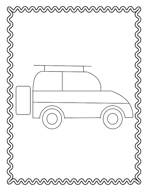 Dibujos de vehículos para colorear
