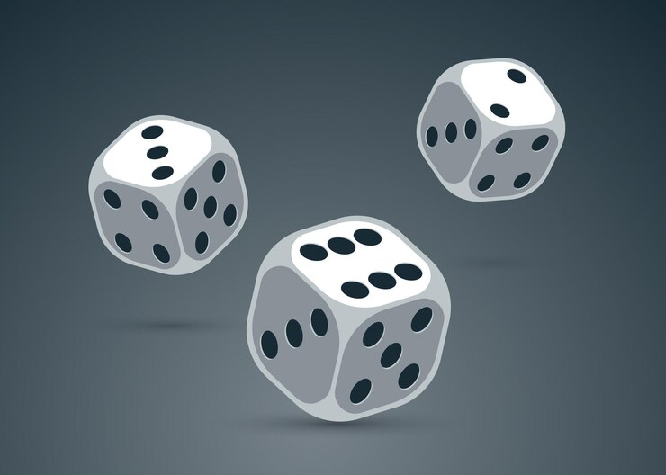 Vector dice vector 3d objetos aislados ilustración juegos de azar diseño juegos de mesa cubos realistas fortuna suerte