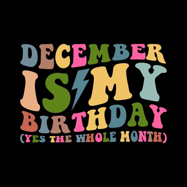 Diciembre es mi cumpleaños Sí todo el mes