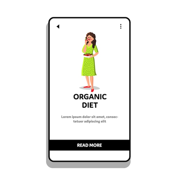 Dieta Orgánica Saludable Nutrición Comer Mujer