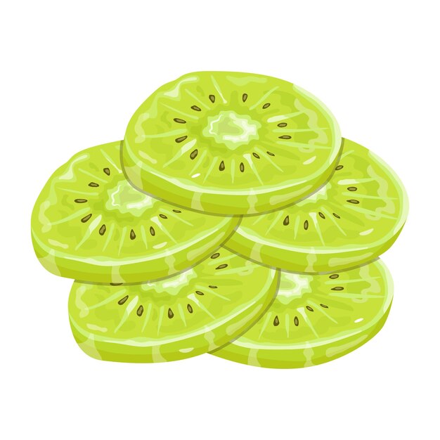 Vector dieta saludable un diseño de icono isométrico de kiwi