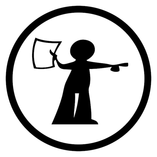 Diferentes diseños de stickman