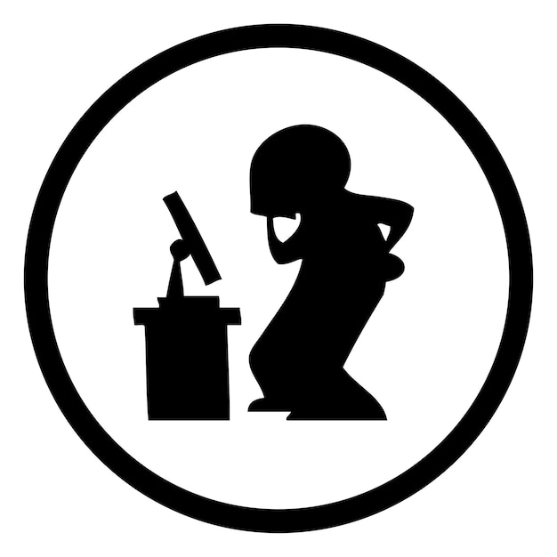 Diferentes diseños de stickman