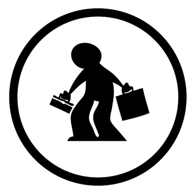 Diferentes diseños de stickman