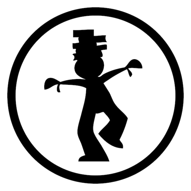 Diferentes diseños de stickman
